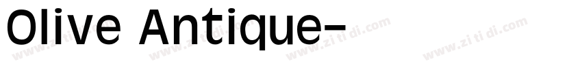 Olive Antique字体转换